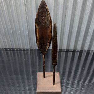 Iron Spear Objects on Stand